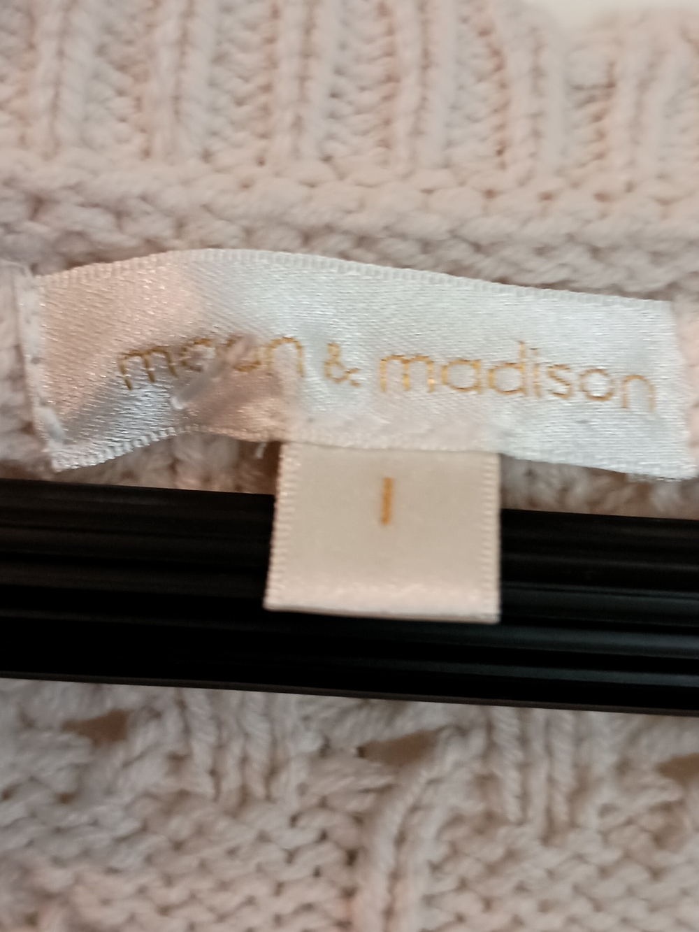 moon & madison Beige Crochet Tie-Front Cardigan NWT - Picture 5 of 10